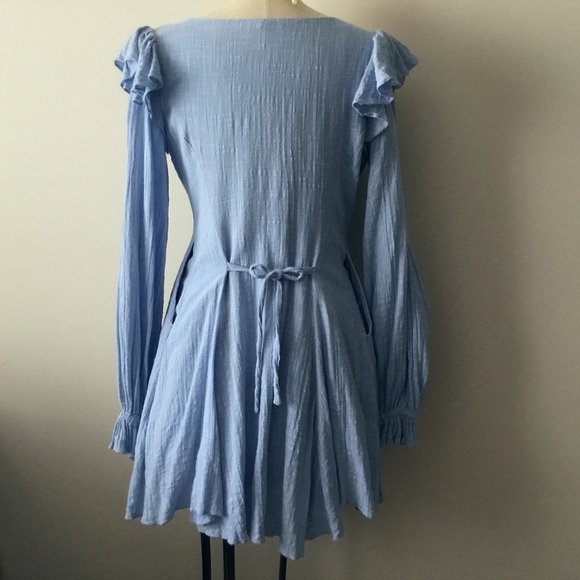 Free People NWOT cotton gauze mini dress - Picture 5 of 8